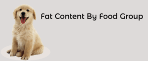 Fat content by food group